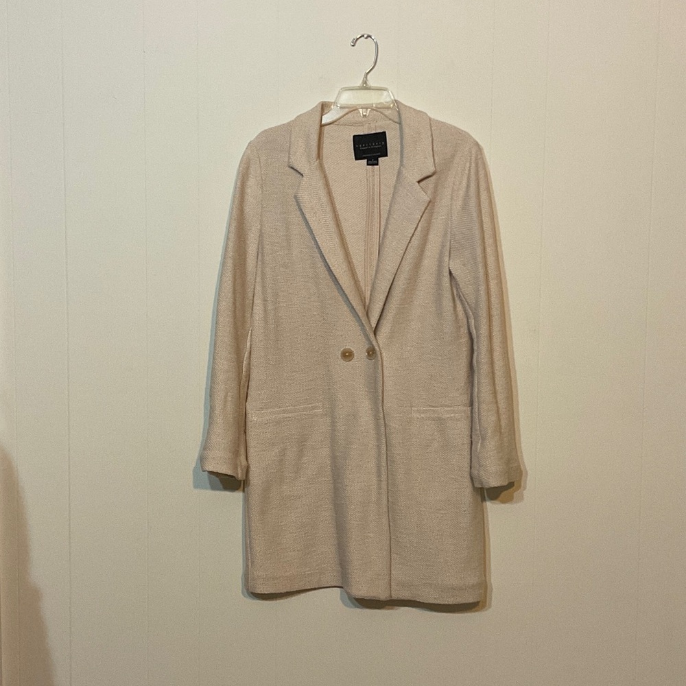 Lightweight Woven Cardigan Coat